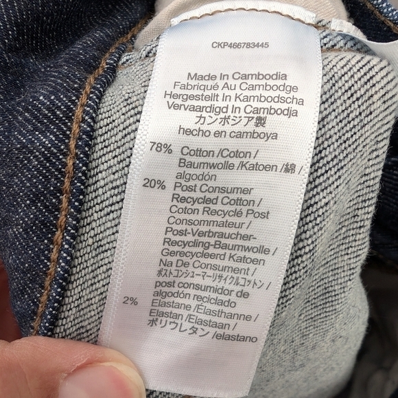 Madewell Dark Blue Wash Mid-Rise Stovepipe Stretchy Denim Jeans Women's 28 - Picture 5 of 5